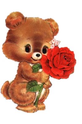 Ursinho Fofo com Rosa