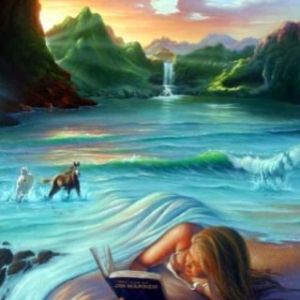 Leitura Serena à Beira da Água