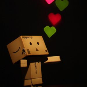 Danbo Fofo com Corações