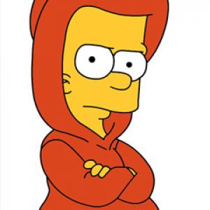 Bart Simpson com Moletom