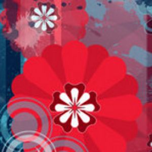 Design Floral Abstrato Colorido