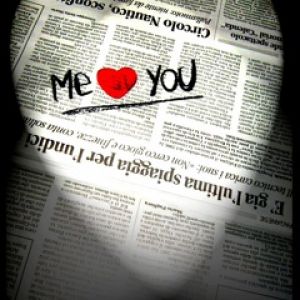 Mensagem de Amor em Jornal