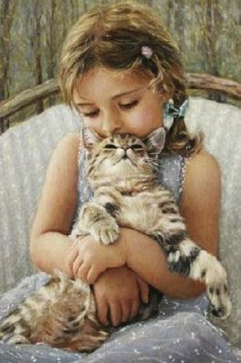 Menina com Gato