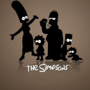 Silhueta da família Simpson