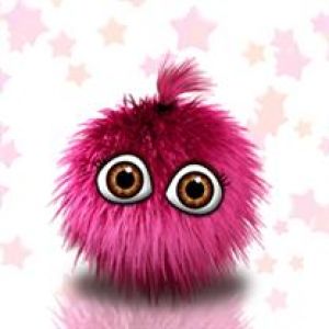 Personagem Peludo Rosa Fofo