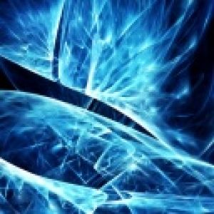 Design Fractal Abstrato Azul