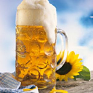 Cerveja Refrescante com Girassol