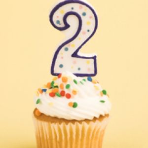 Cupcake de Aniversário com Vela