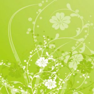 Design Floral Verde Abstrato