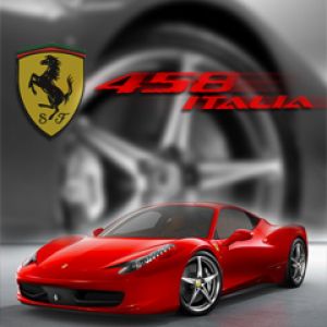 Carro Esportivo Vermelho Ferrari 458 Italia