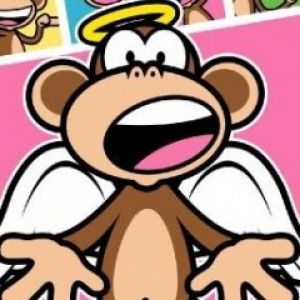 Macaco Anjo Engraçado