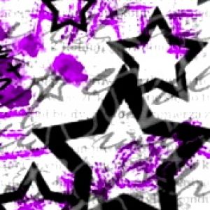 Design Abstrato de Estrelas Roxas