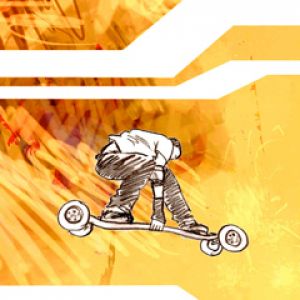 Ilustração de Skate