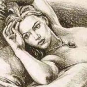 Esboço Elegante de uma Mulher