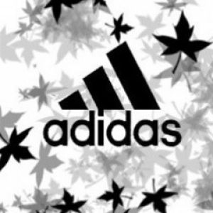 Logo Adidas com Folhas