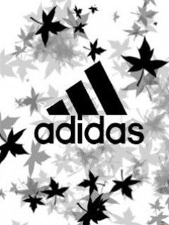 Logo Adidas com Folhas
