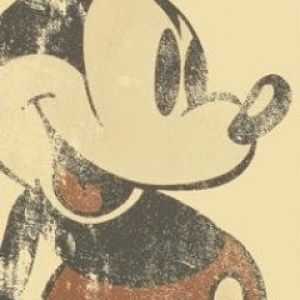 Arte Vintage do Mickey Mouse