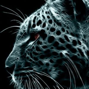 Arte de Leopardo Brilhante