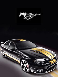 Ford Mustang Preto com Listras
