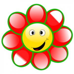 Ilustração de Flor Sorridente