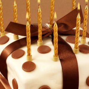 Bolo de Aniversário com Velas