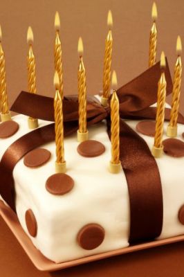 Bolo de Aniversário com Velas