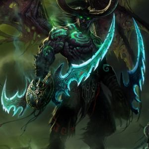 Guerreiro Demoníaco com Lâminas Duplas