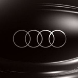 Logo da Audi em Fundo Preto