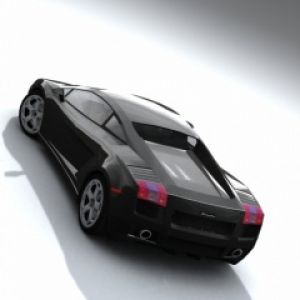 Carro Esportivo Preto Elegante