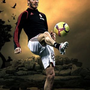 Ação de Futebol de David Beckham