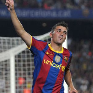 David Villa Celebrando Gol