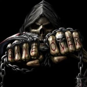 Arte de Caveira Fim do Jogo