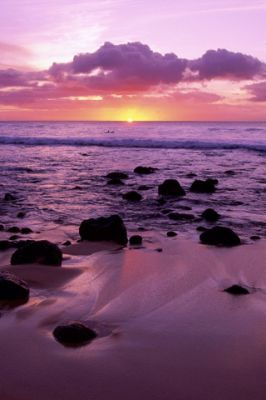Deslumbrante Pôr do Sol sobre o Oceano