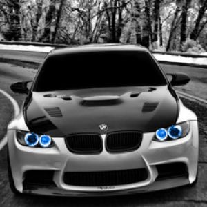 BMW M3 com Faróis Azuis