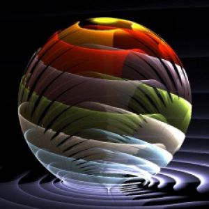 Esfera Abstrata Colorida