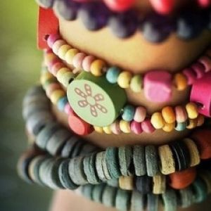 Pulseiras Coloridas de Contas