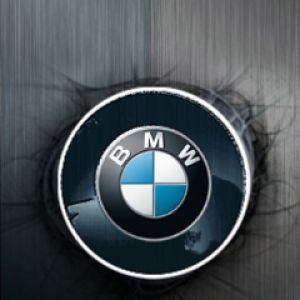 Logo da BMW em Fundo Metálico