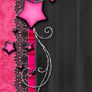 Design de Estrelas Rosas