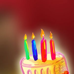 Bolo de Aniversário Colorido