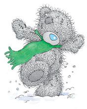 Ursinho Fofo com Cachecol Verde