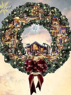 Guirlanda de Natal com Presépio