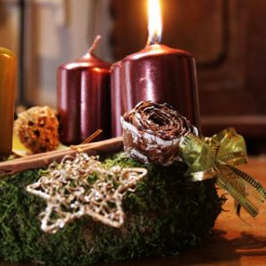 Velas e Decorações de Natal