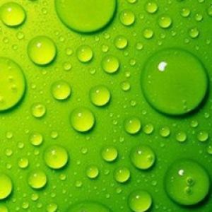 Fundo de Gotas de Água Verdes