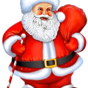Ilustração do Papai Noel Alegre