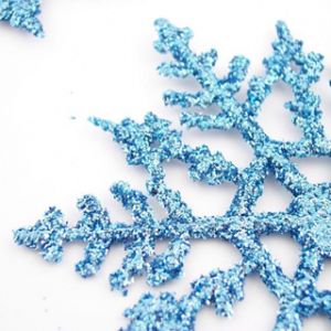 Flocos de Neve Azuis Brilhantes