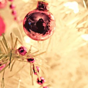 Ornamento de Natal Rosa
