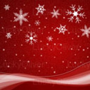 Flocos de Neve Vermelhos de Natal