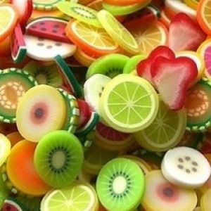 Fatias de Fruta Coloridas