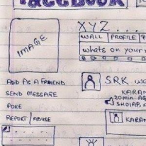 Esboço de Design do Facebook