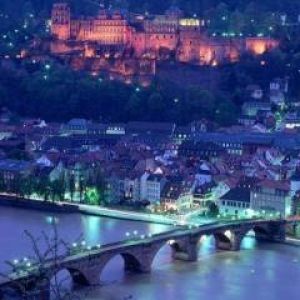 Castelo de Heidelberg à Noite
